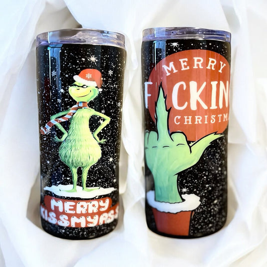 Grinch Merry Fn Christmas Tumbler