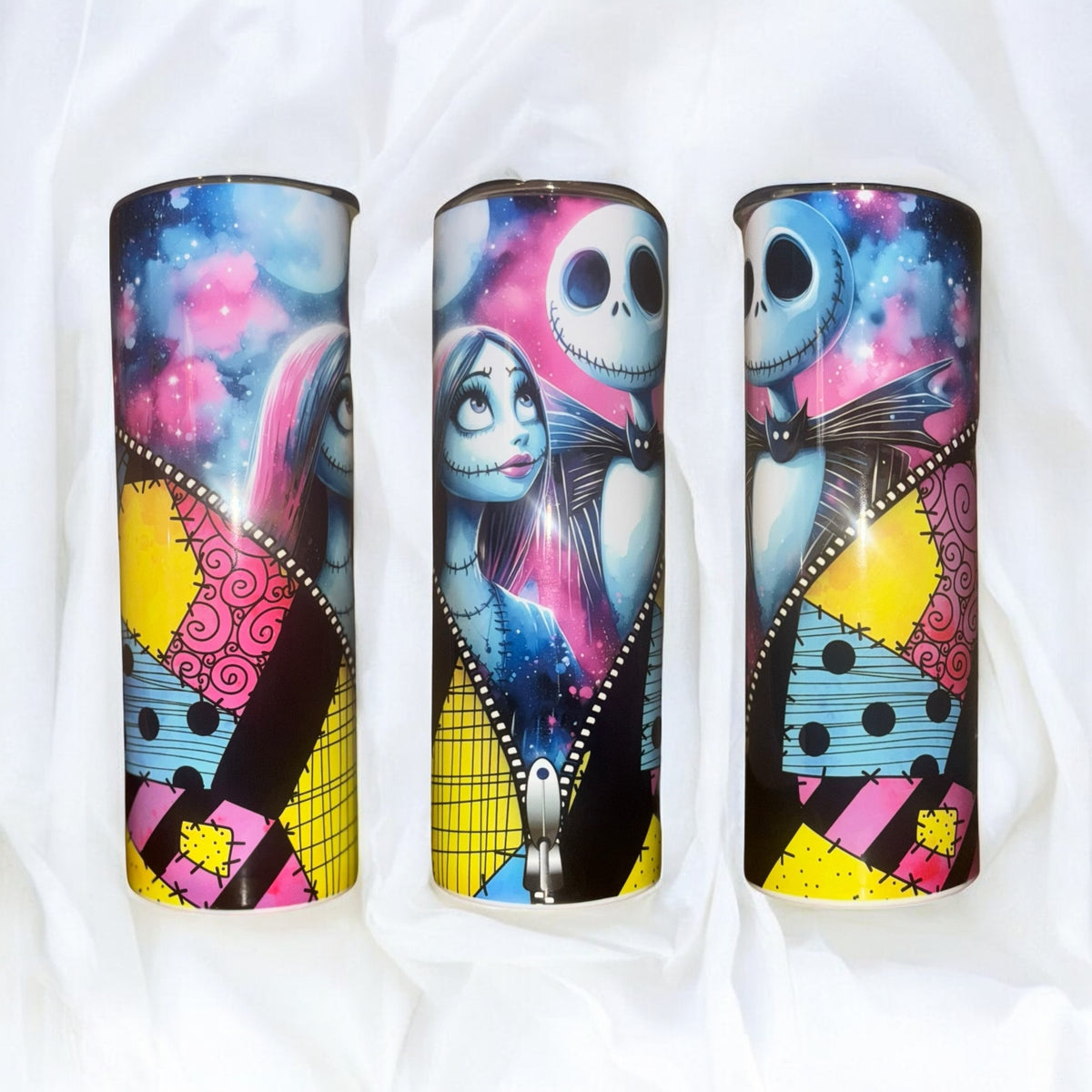 Jack and Sally Spooky Love Tumbler