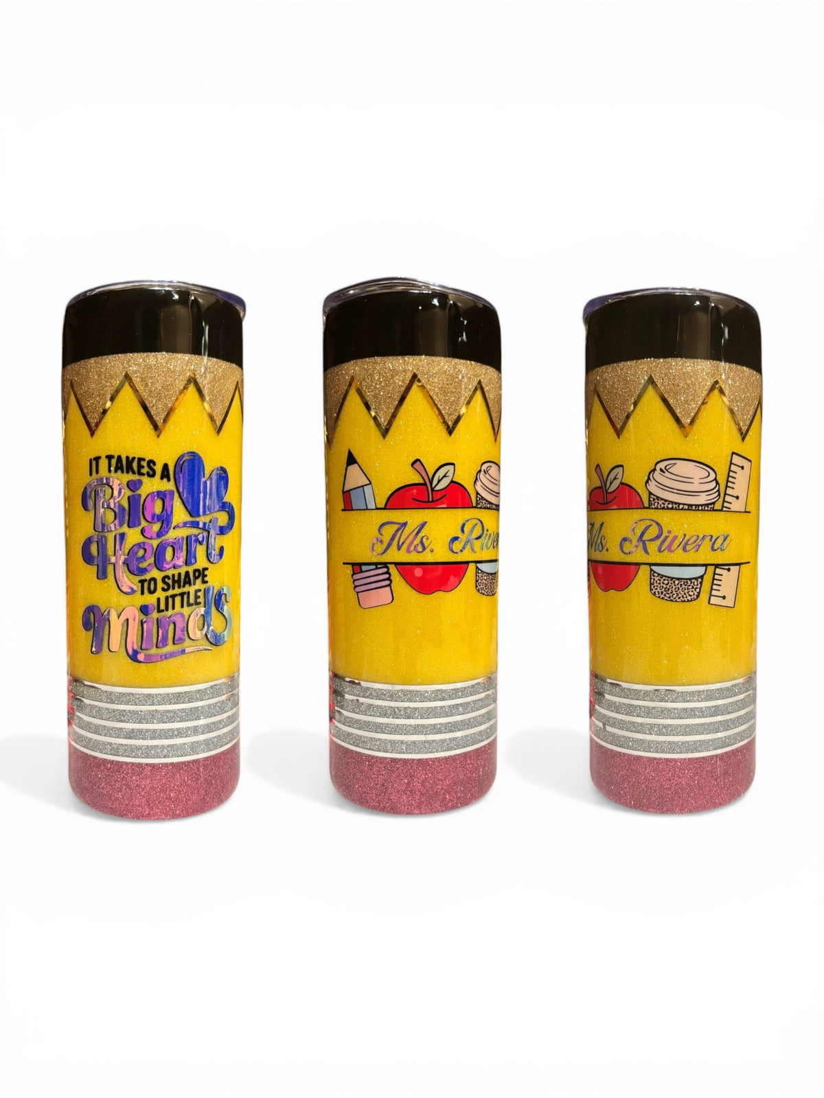 Glitter Pencil Tumbler
