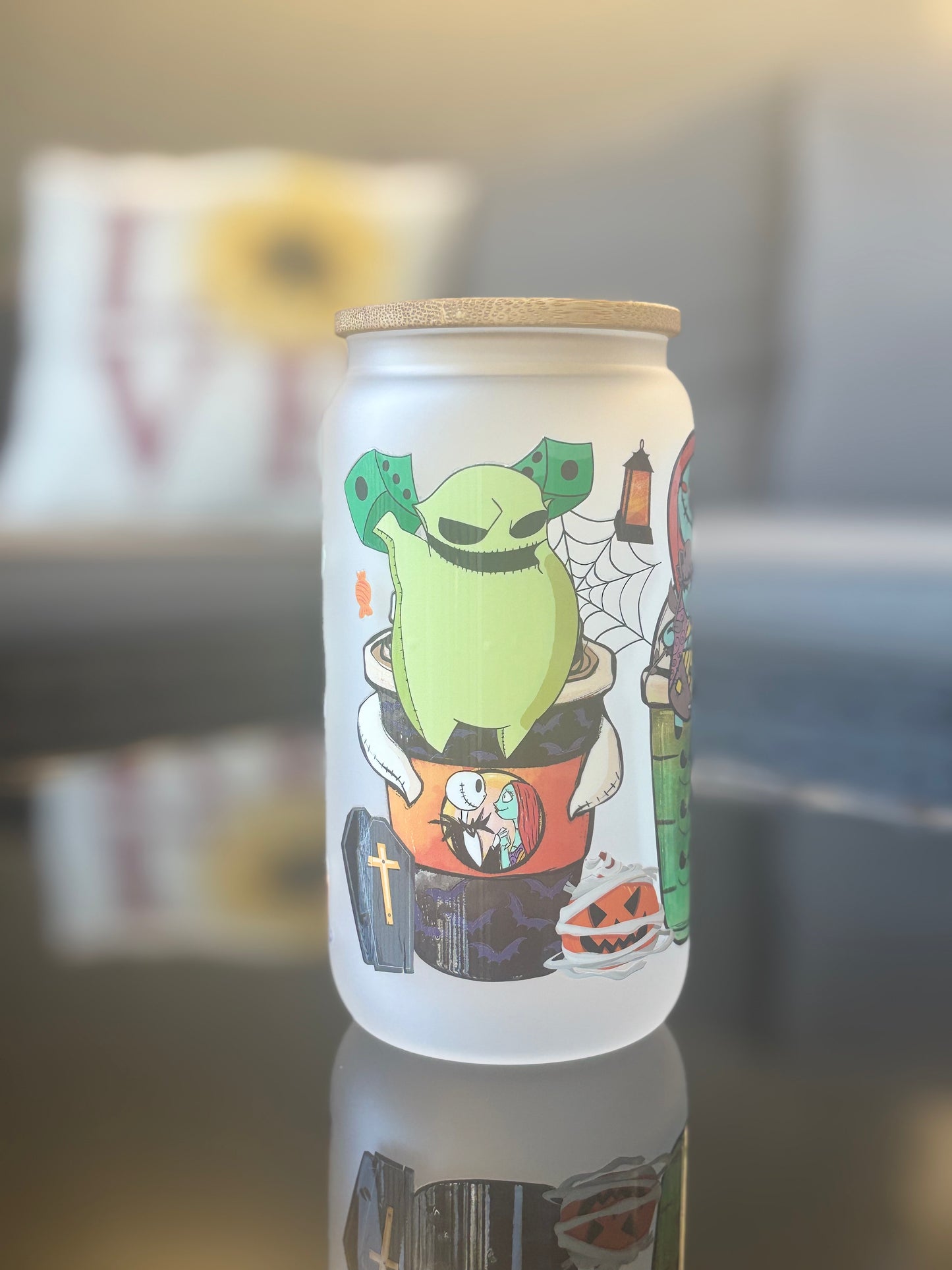 16oz Glass Halloween Tumblers