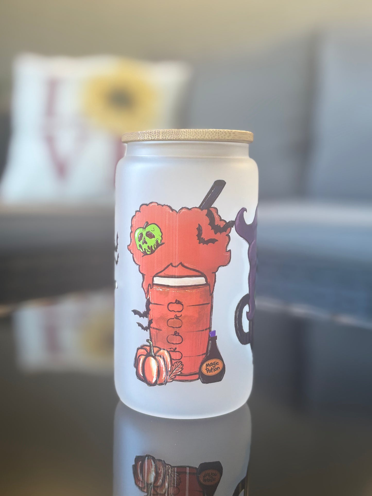 16oz Glass Halloween Tumblers