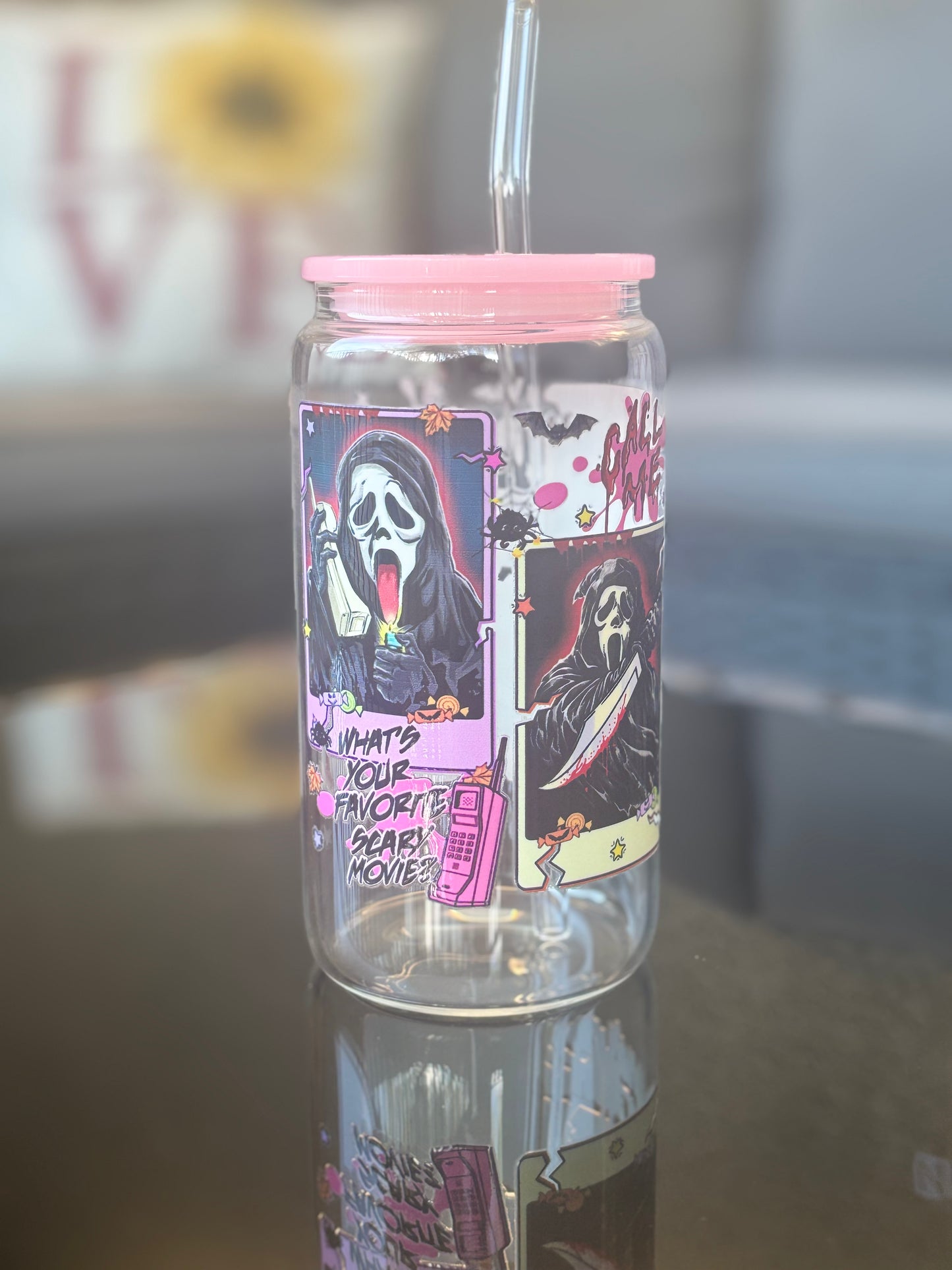 16oz Glass Halloween Tumblers