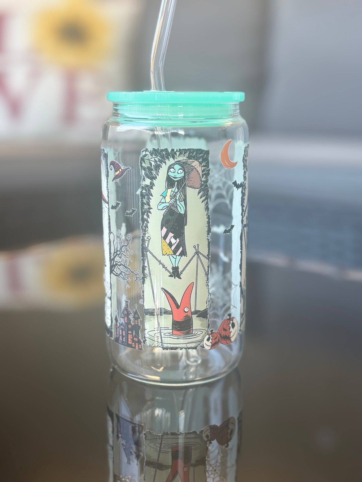 16oz Glass Halloween Tumblers