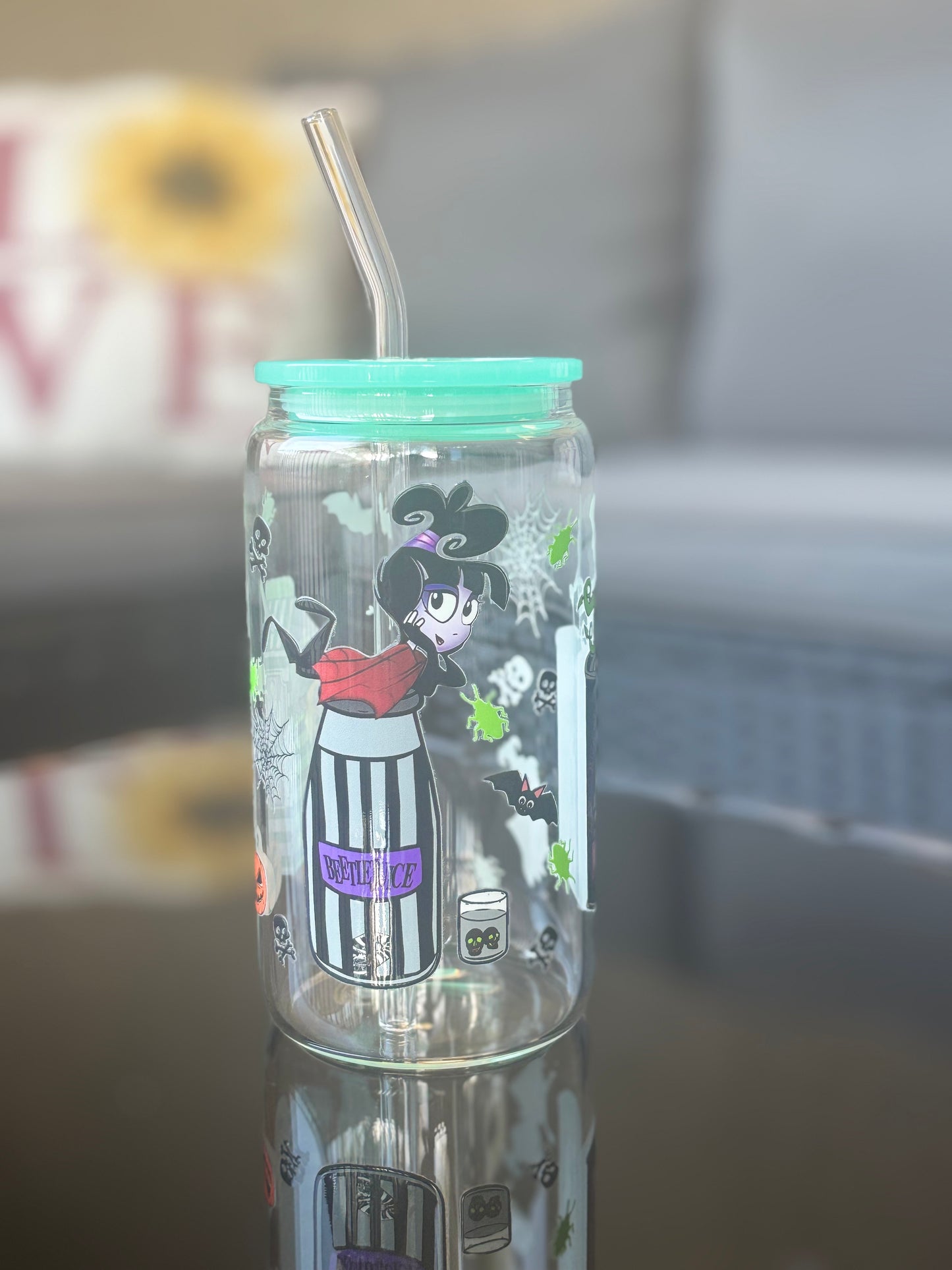 16oz Glass Halloween Tumblers