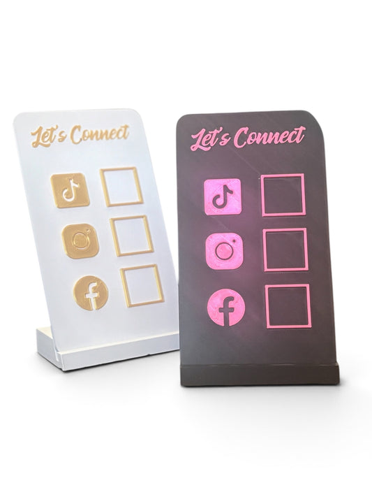 Let’s Connect QR Display Stand