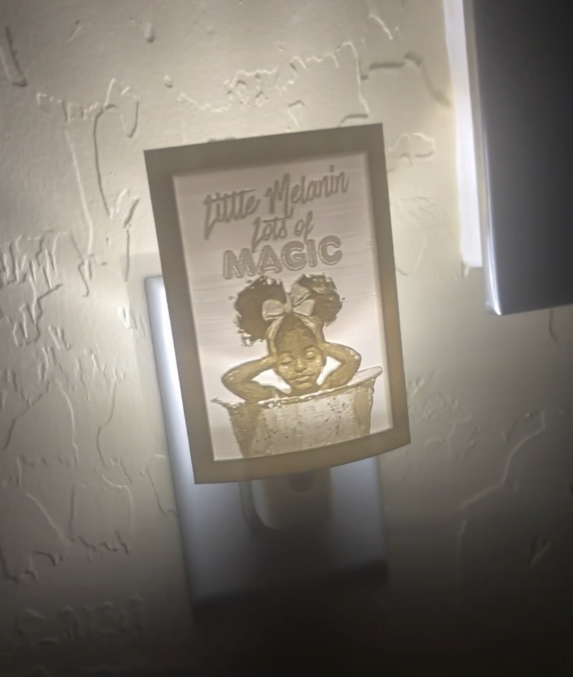 Little Melanin, Lots of Magic Lithophane Night Light